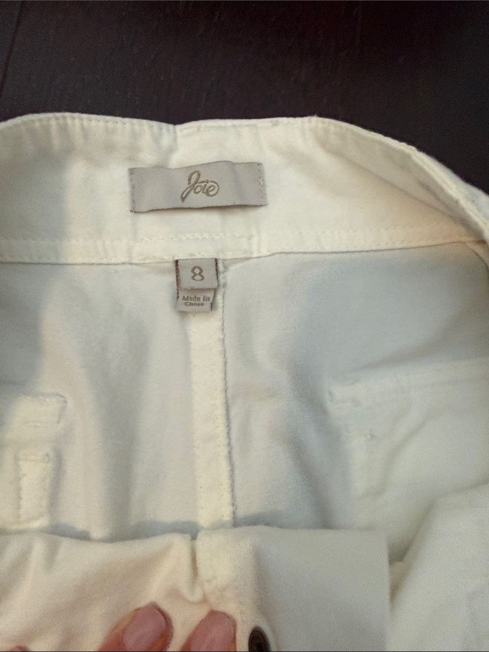 Joie White High-Rise Wide Leg Pants - Picture 3 of 6